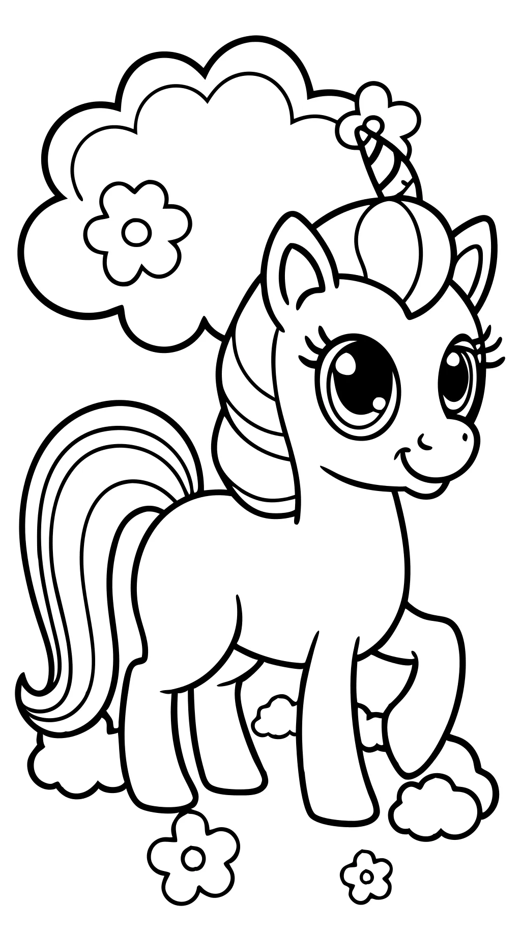 coloriage petit poney